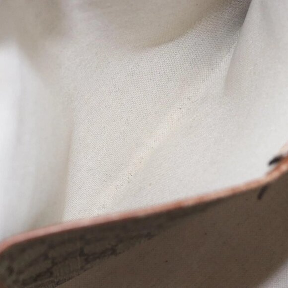 GUCCI GG Supreme Web Sherry Line Tote Bag PVC Beige Red 211134 Auth 153074 - Picture 13 of 16